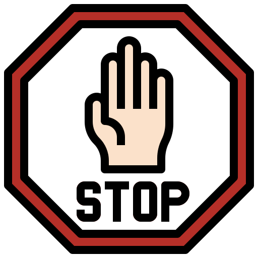 señal de stop Surang Lineal Color icono