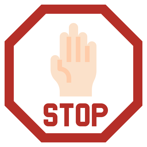 señal de stop Surang Flat icono