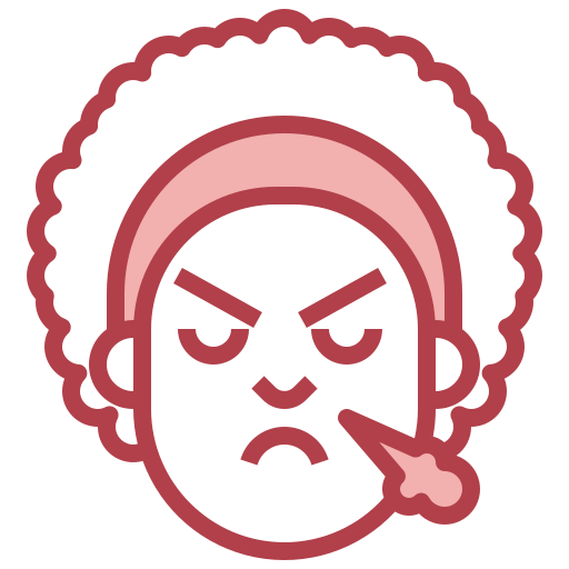 Angry face Surang Red icon