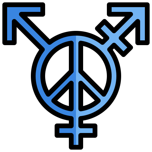 signo de la paz Surang Lineal Color icono