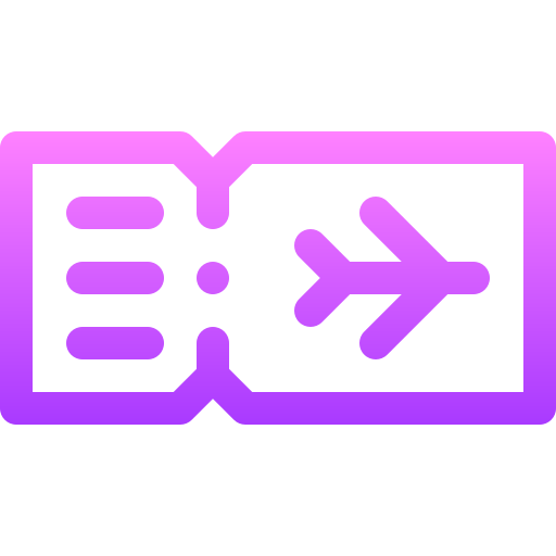 航空券 Basic Gradient Lineal color icon