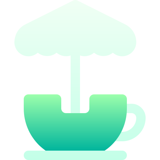 paseo en taza de té Basic Gradient Gradient icono