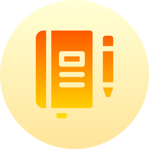 dagboek Basic Gradient Circular icoon