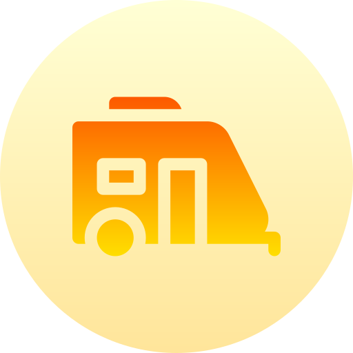 wohnwagen Basic Gradient Circular icon