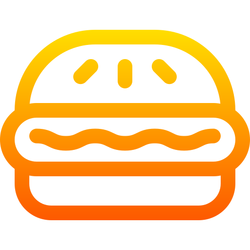 burguer Basic Gradient Lineal color icona