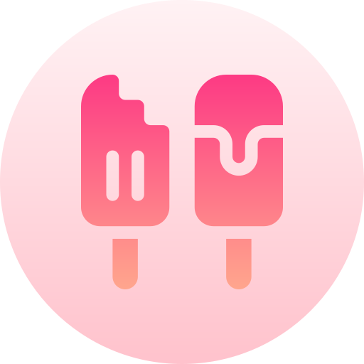 Ice cream Basic Gradient Circular icon