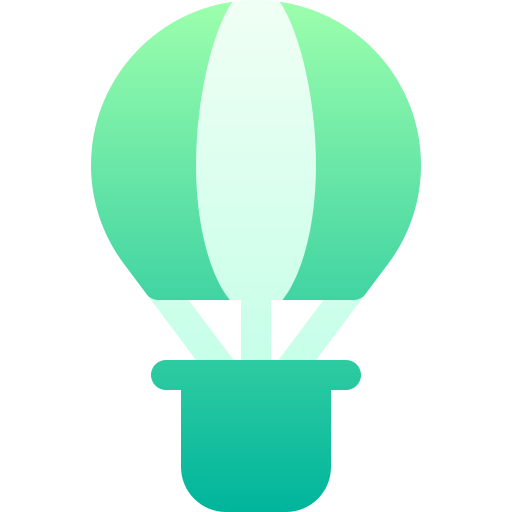 heißluftballon Basic Gradient Gradient icon