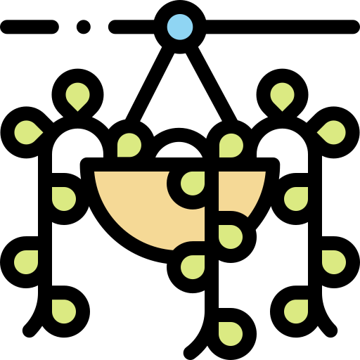 pianta Detailed Rounded Lineal color icona