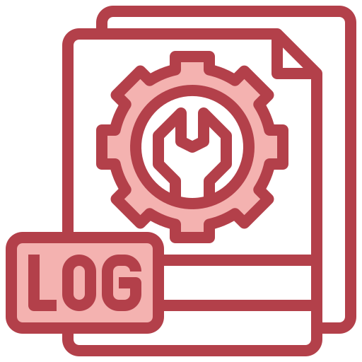 Log document Surang Red icon