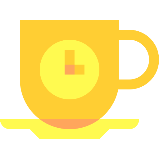 Coffee time Basic Sheer Flat icon