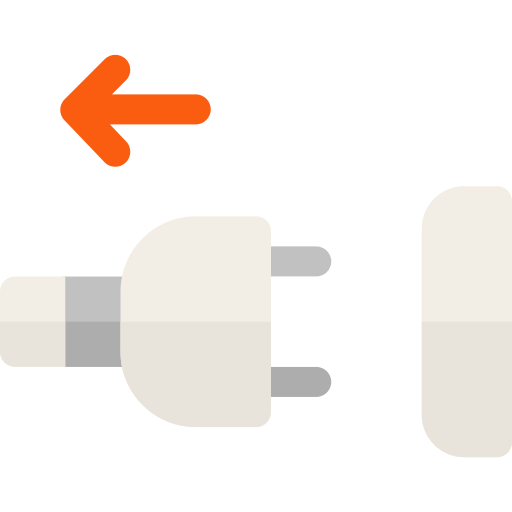 Unplug Basic Rounded Flat icon