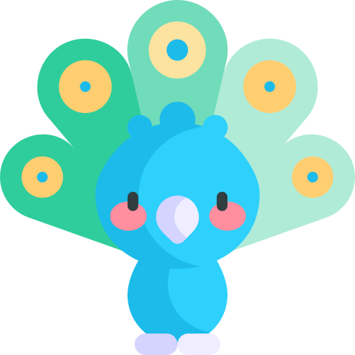 pfau Kawaii Flat icon