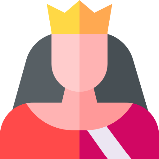 königin Basic Straight Flat icon