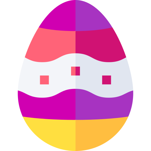 Easter egg Basic Straight Flat icon