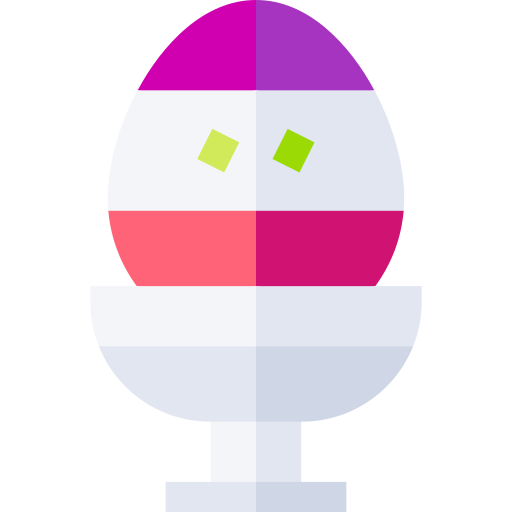 el huevo de pascua Basic Straight Flat icono