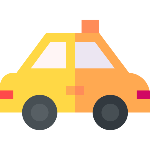 taxi Basic Straight Flat Icône
