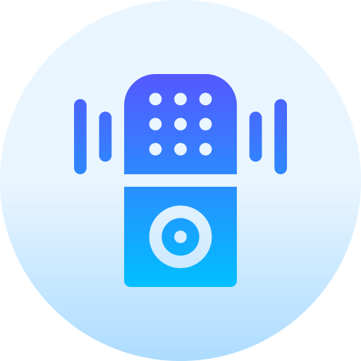 Voice assistant Basic Gradient Circular icon