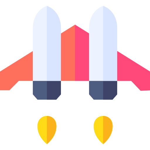Jet pack Basic Straight Flat icon