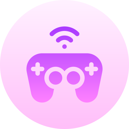 Gamepad Basic Gradient Circular icon