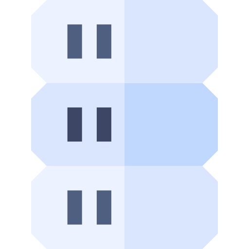 databank Basic Straight Flat icoon