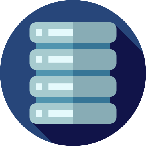 Database Flat Circular Flat icon