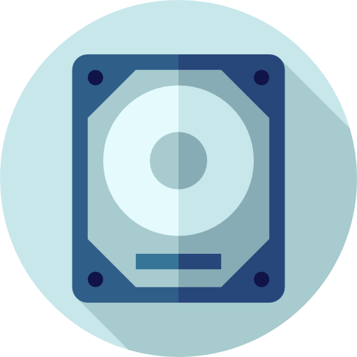 ハードドライブ Flat Circular Flat icon