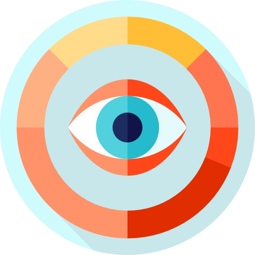 視覚化 Flat Circular Flat icon
