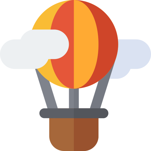 熱気球 Basic Rounded Flat icon