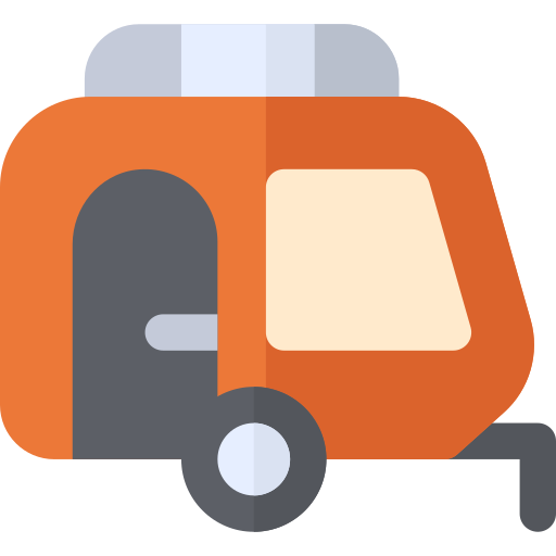 caravana Basic Rounded Flat icono