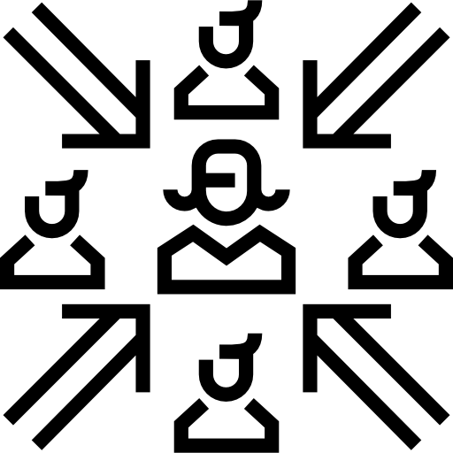 팀워크 Detailed Straight Lineal icon