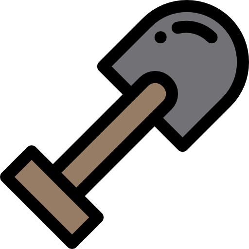 Shovel Detailed Rounded Lineal color icon