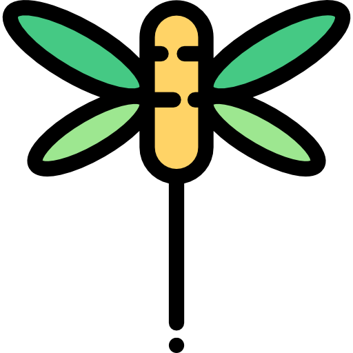Dragonfly Detailed Rounded Lineal color icon