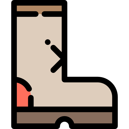 ブーツ Detailed Rounded Lineal color icon