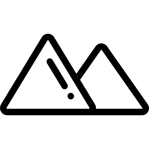 Mountain Detailed Rounded Lineal icon