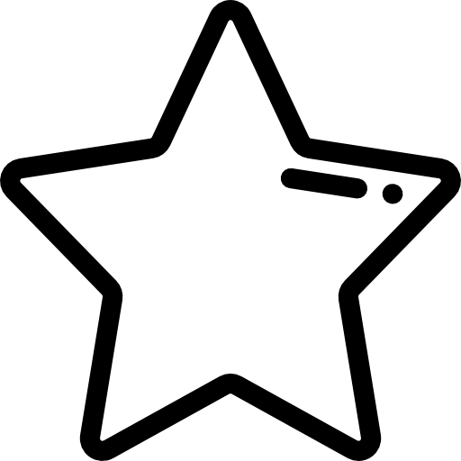 star Detailed Rounded Lineal icon