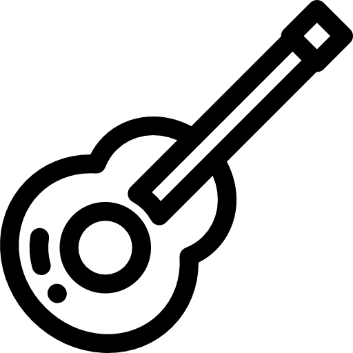 Guitar Detailed Rounded Lineal icon