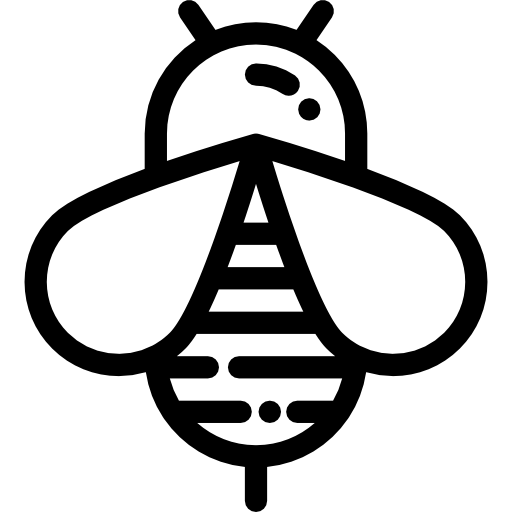 Пчела Detailed Rounded Lineal иконка