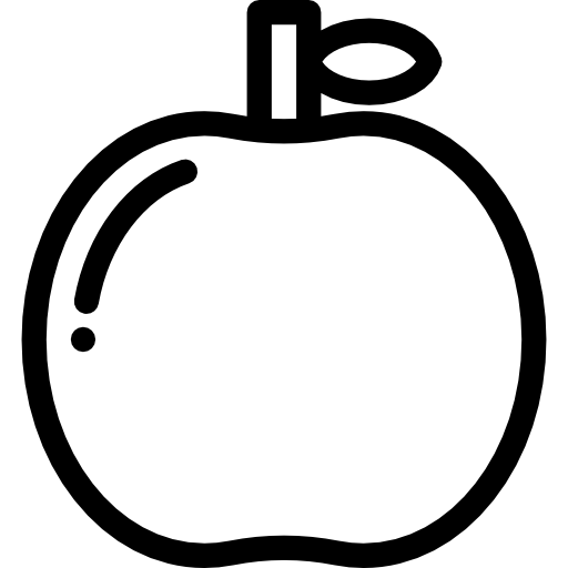 яблоко Detailed Rounded Lineal иконка