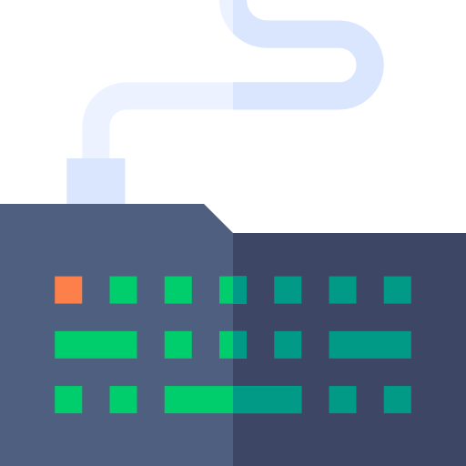 clavier Basic Straight Flat Icône