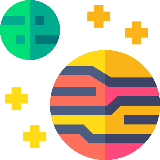 Planet Basic Straight Flat icon