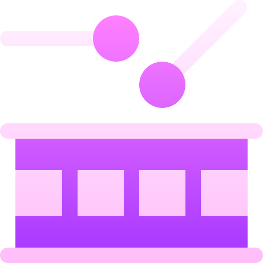 bęben Basic Gradient Gradient ikona