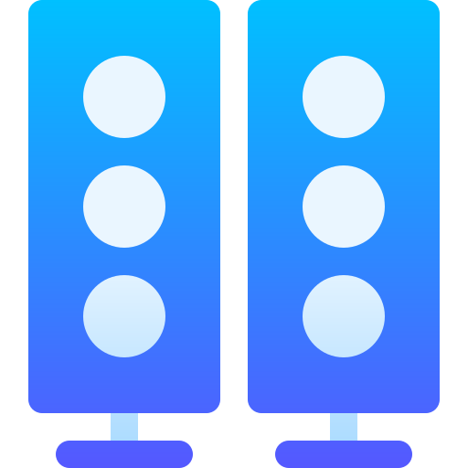 głośniki Basic Gradient Gradient ikona