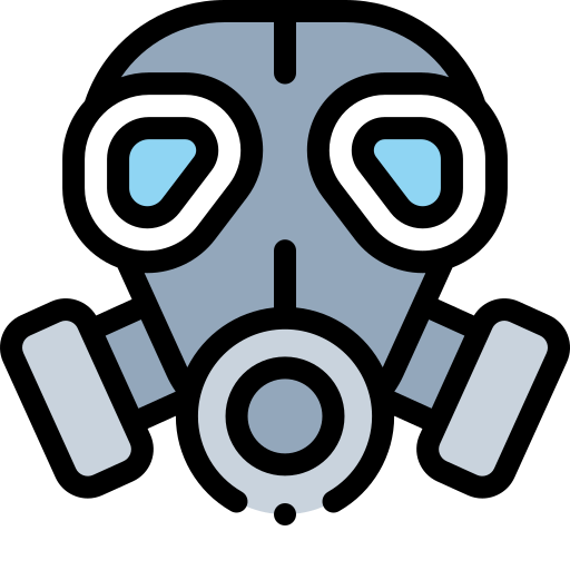 máscara de gas Detailed Rounded Lineal color icono