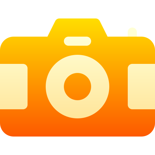aparat fotograficzny Basic Gradient Gradient ikona