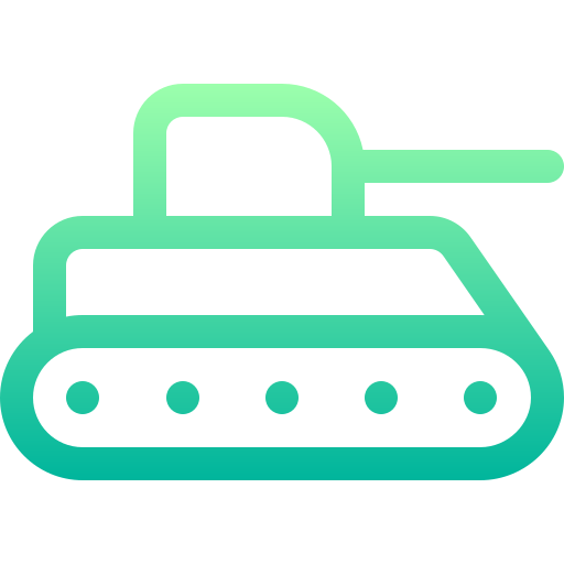 Tank Basic Gradient Lineal color icon