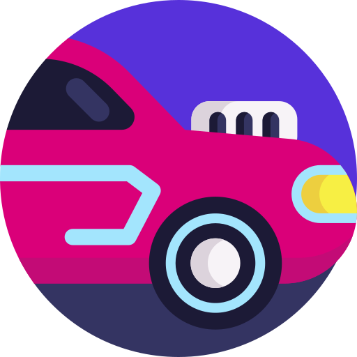 Car Detailed Flat Circular Flat icon
