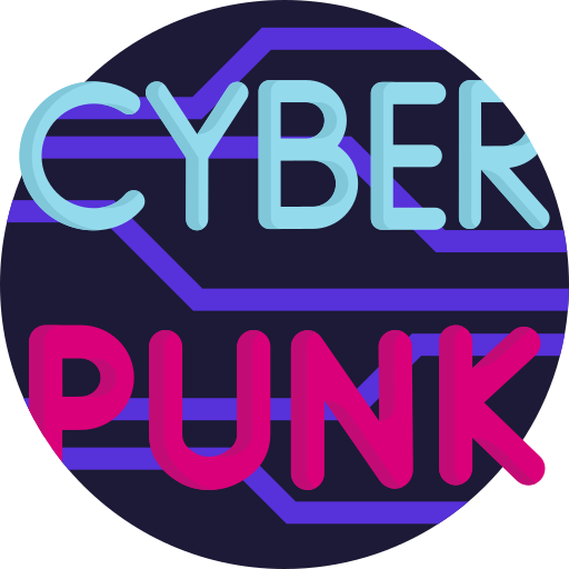 cyberpunk Detailed Flat Circular Flat icona