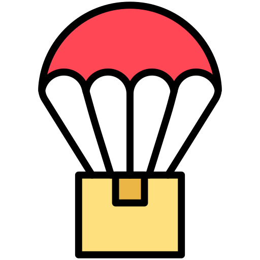 Parachute Generic Outline Color icon