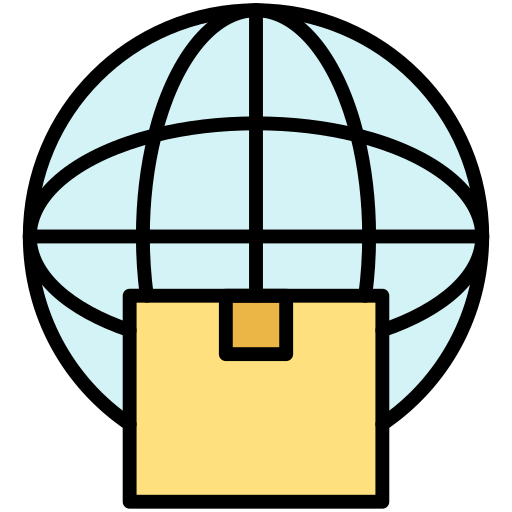 국제 배송 Generic Outline Color icon