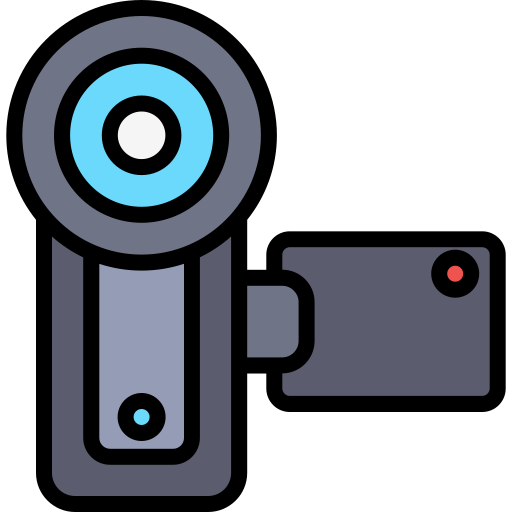 캠코더 Generic Outline Color icon